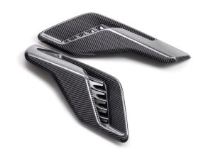 Ford F-150 Raptor Fender Vent Set - Right And Left - Ford Racing - Carbon Fiber 3K 2X2 Twill - Gloss - `21-`24 Ford F-150 Raptor Fender Vent Set - Right And Left - Ford Racing - Carbon Fiber 3K 2X2 Twill - Gloss - `21-`24